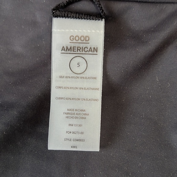 New!! Good American Bikini Leopard Top High Waist Black Bottom Size 5/2X - Picture 5 of 12